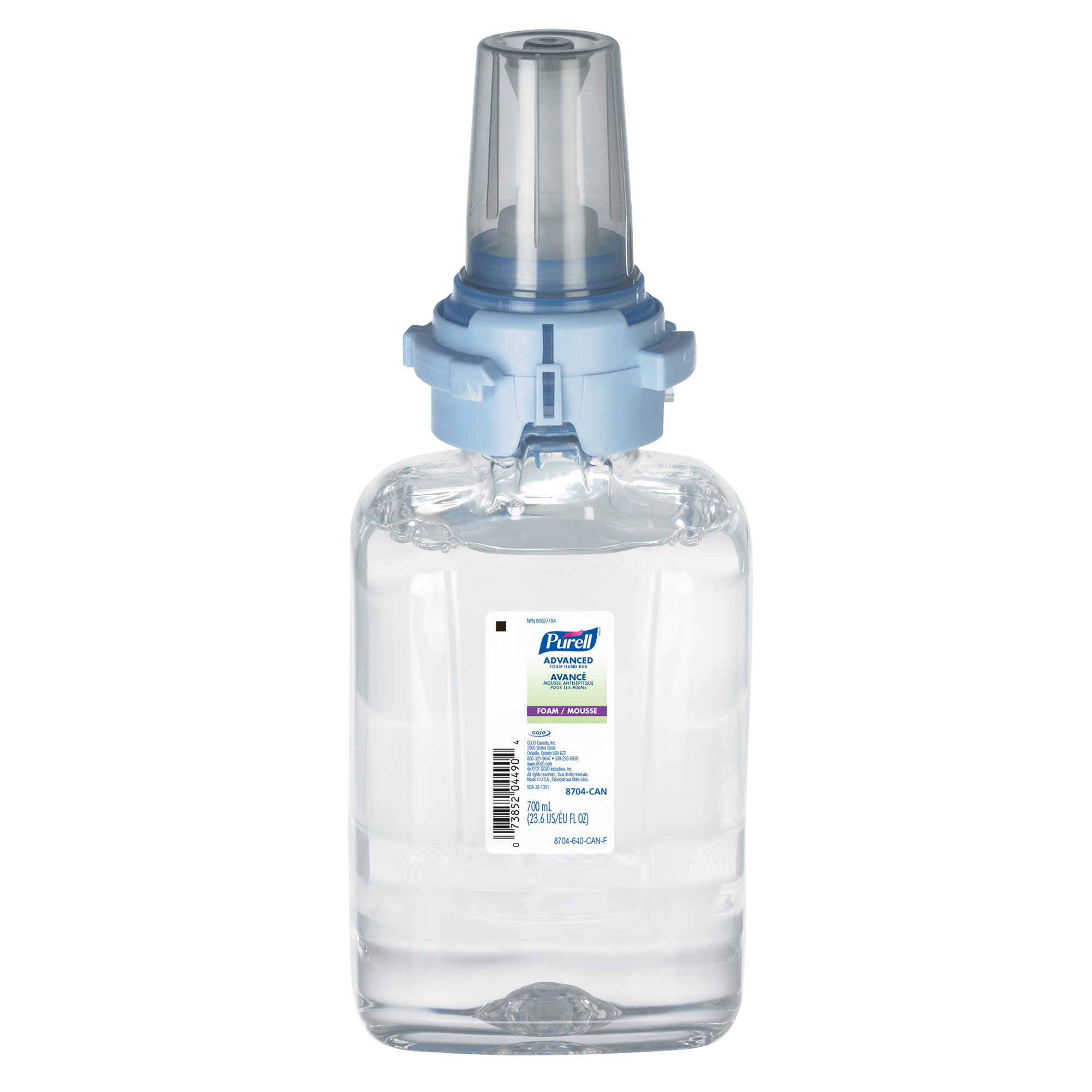 Désinfectant pour les mains avancé en mousse ADX-7MC, 700 ml, Cartouche de recharge, 70 % alcool