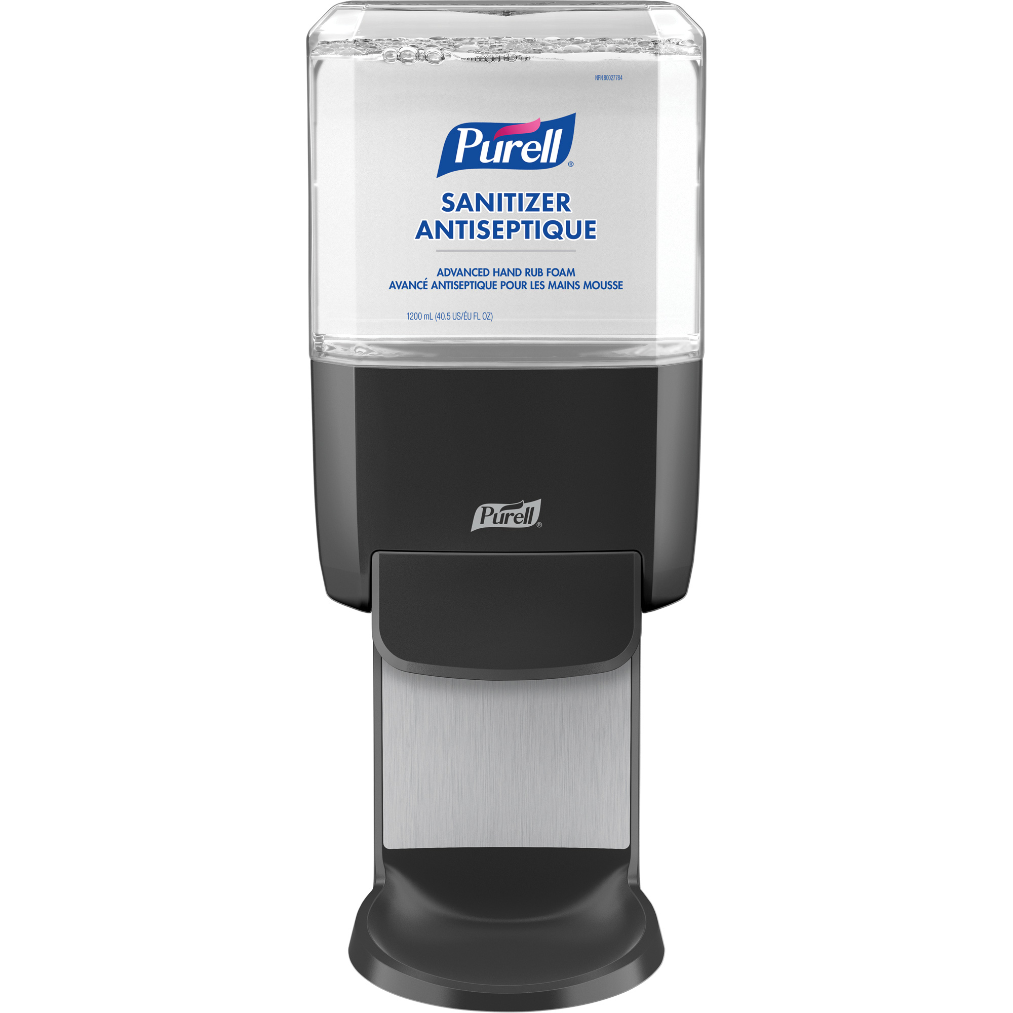Distributeur de désinfectant pour les mains ES4, À pression, Cap. 1200 ml