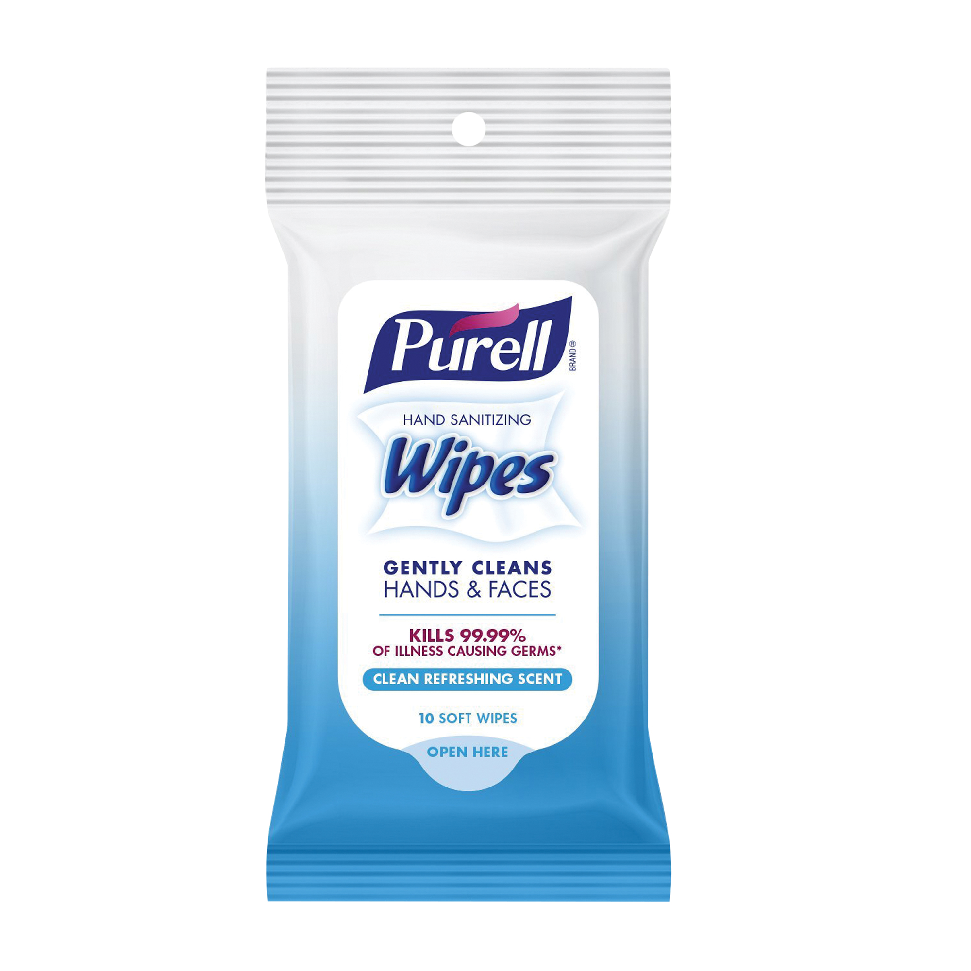Lingettes antiseptiques pour les mains, Pochette