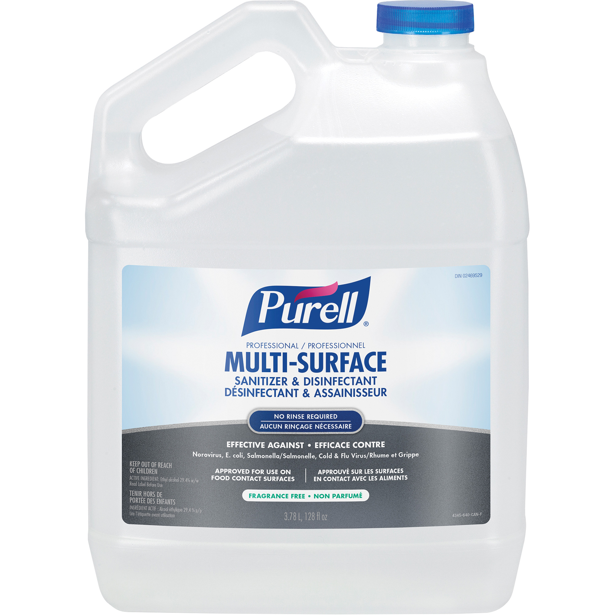 Produit désinfectant professionnel pour toutes surfaces, 3,78 L, Cruche