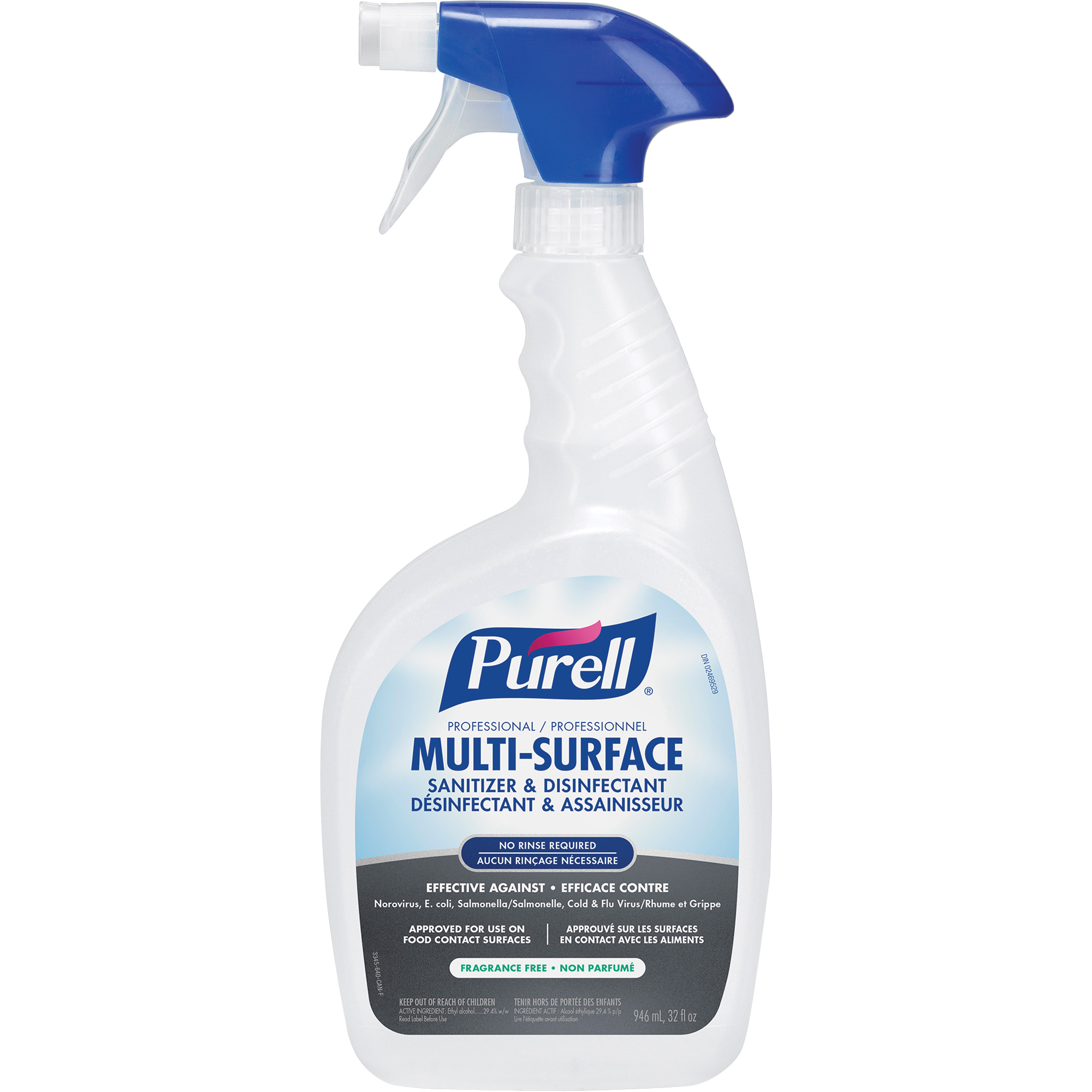 Produit désinfectant professionnel pour toutes surfaces, 946 ml, Bouteille à gâchette