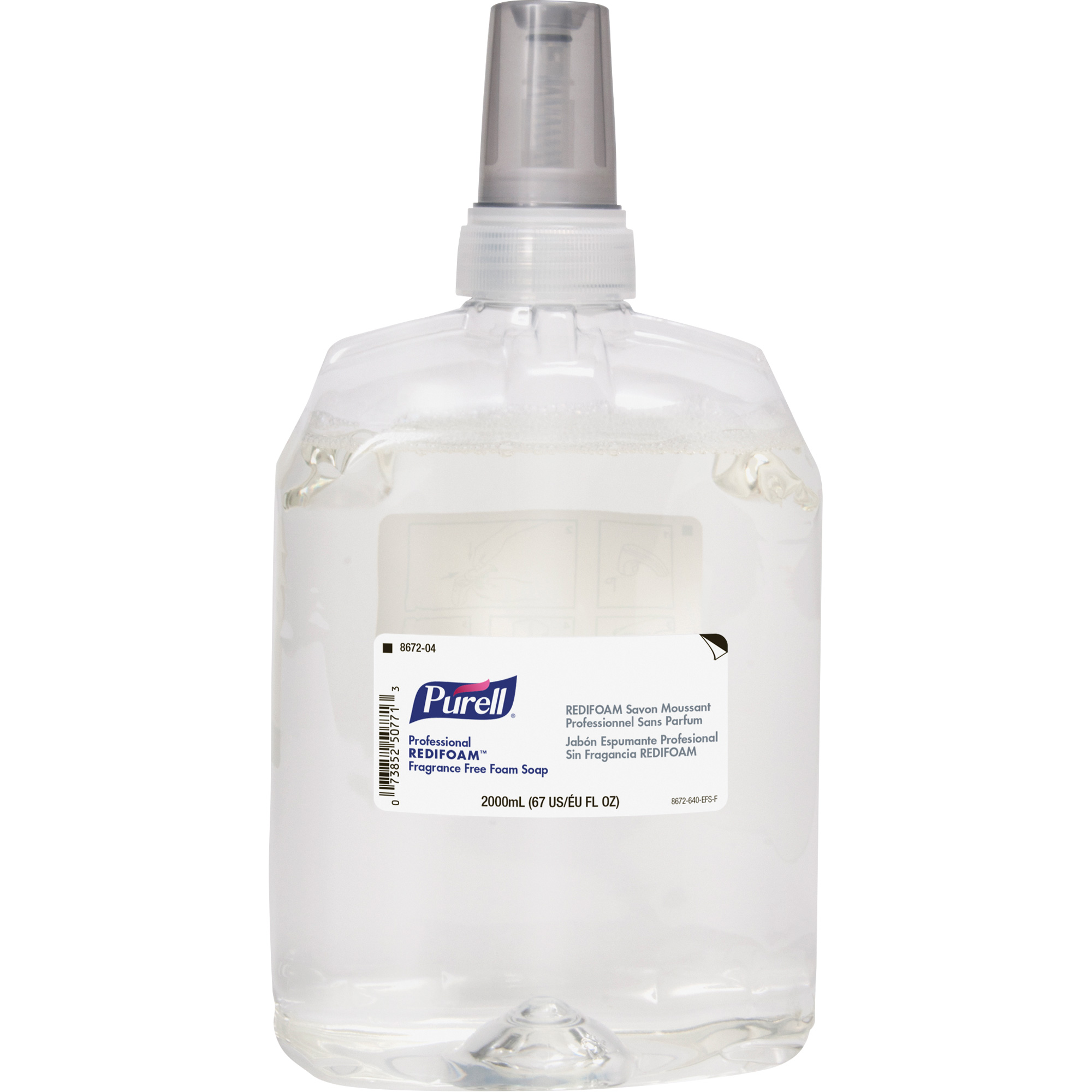 Recharge de savon à main REDIFOAMMC professionnel, Mousse, 2000 ml, Sans parfum