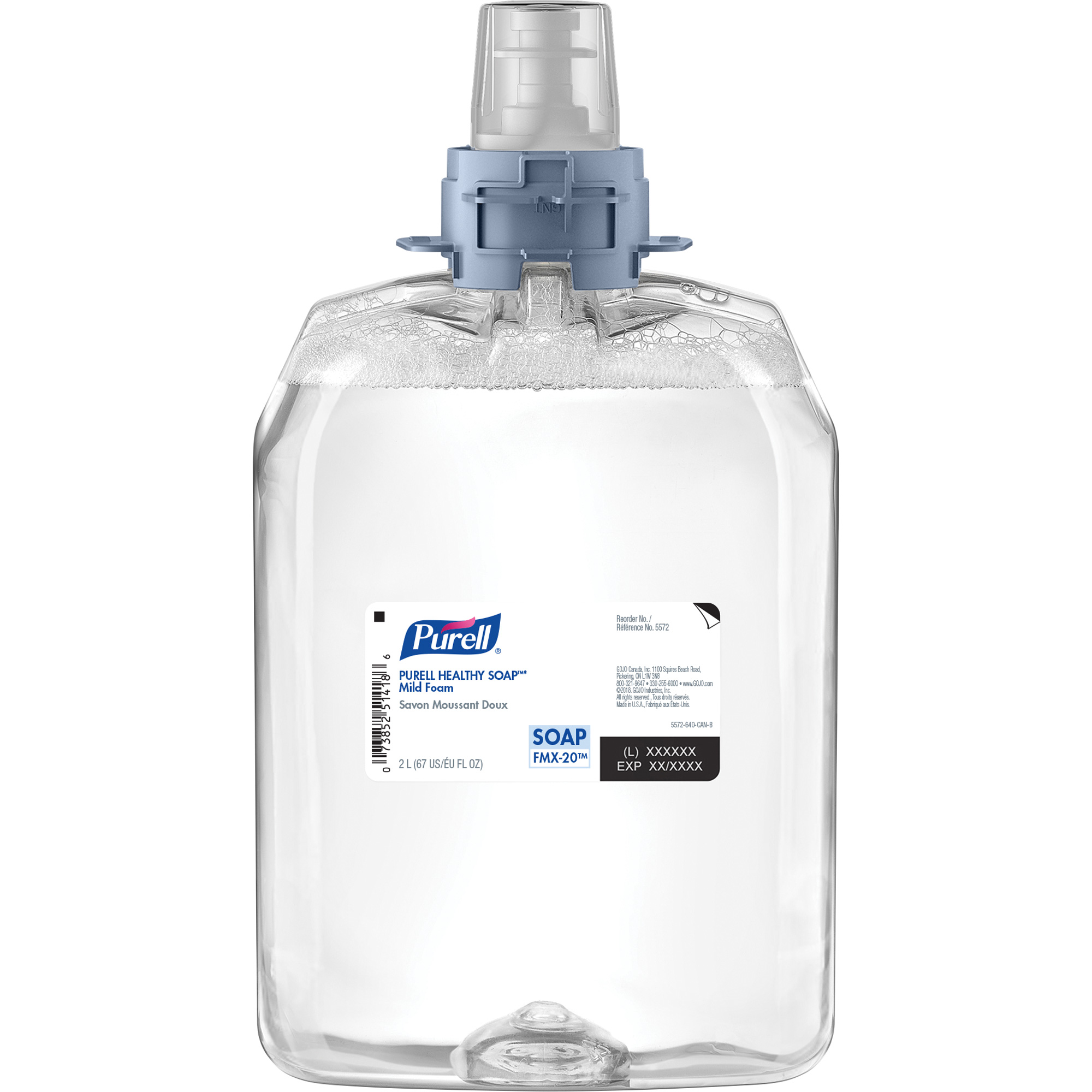 Savon doux pour les mains FMX-20MC Healthy SoapMC, Mousse, 2 L, Sans parfum
