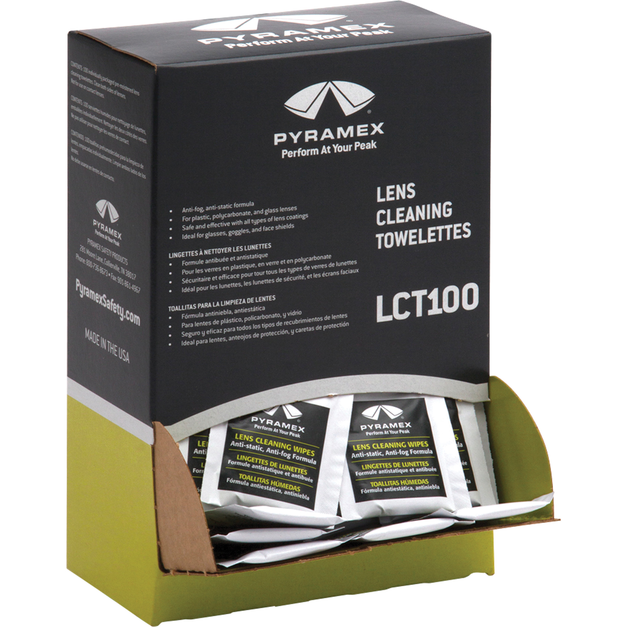 Lingettes nettoyantes pour lentilles