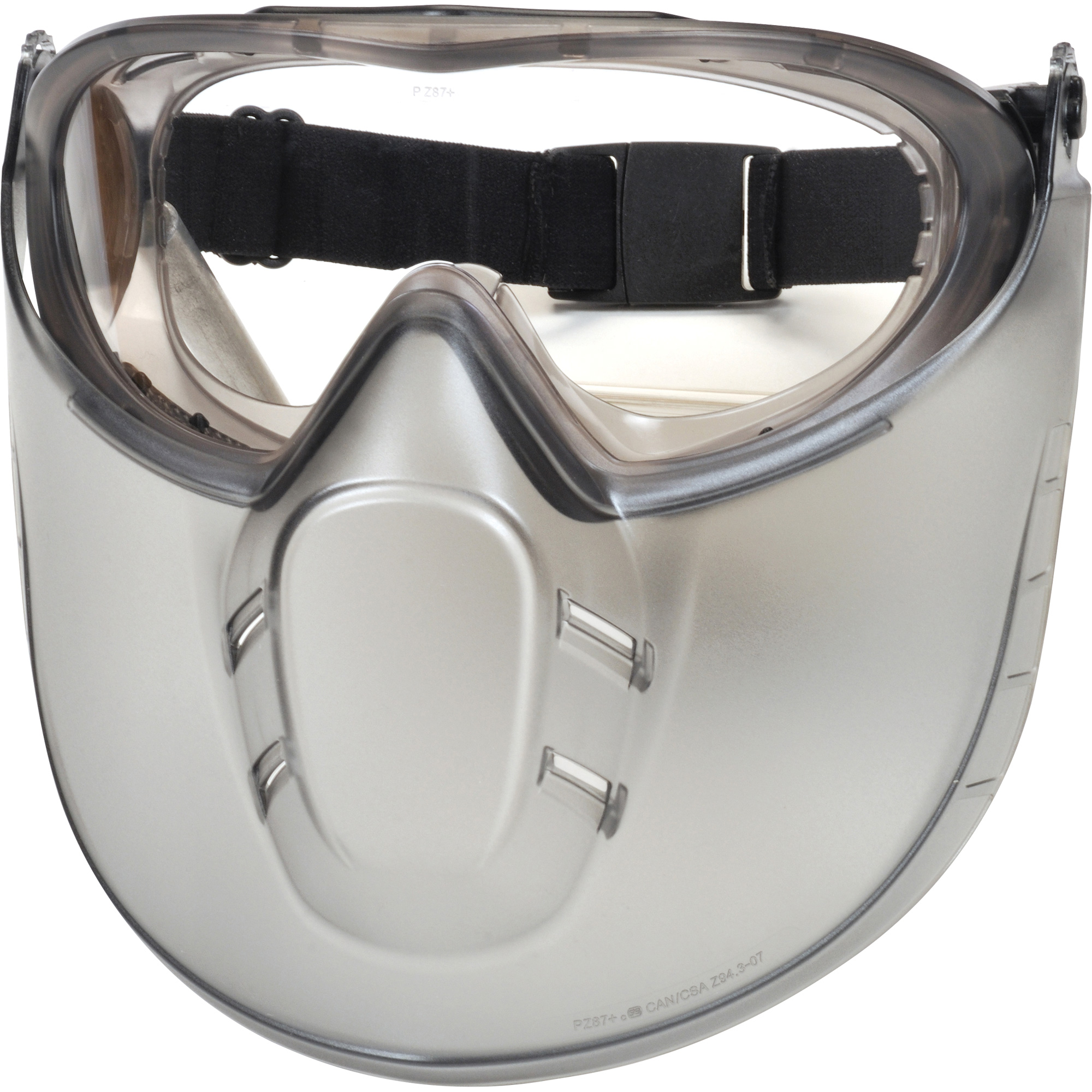 Lunettes de sécurité CapstoneMD Shield avec écran facial amovible, Lentille Transparent, Antibuée, Ventilation Directe/Fermé