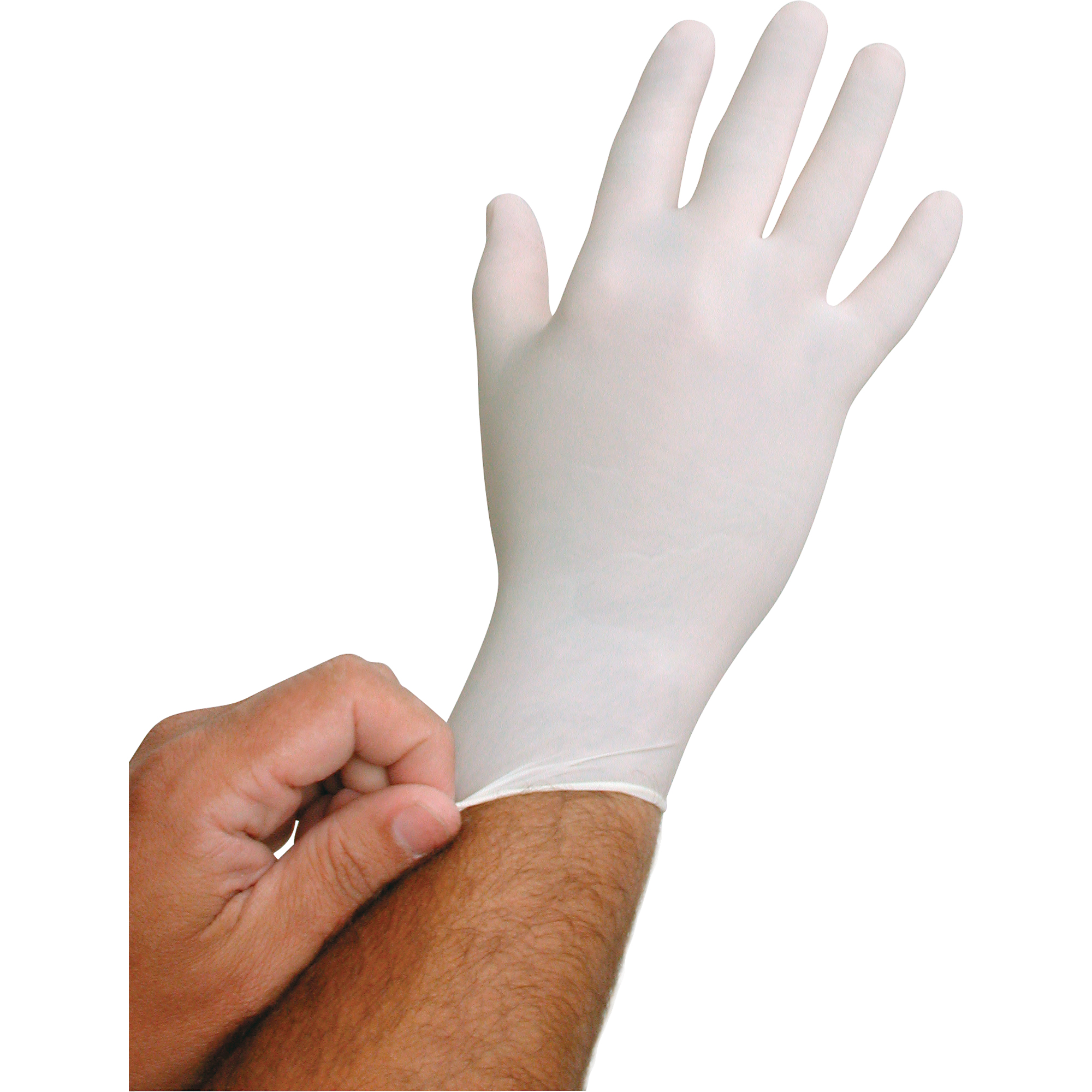 Gants jetables BioTekMD QRP, Grand, Latex, 6 mils, Sans poudre, Blanc
