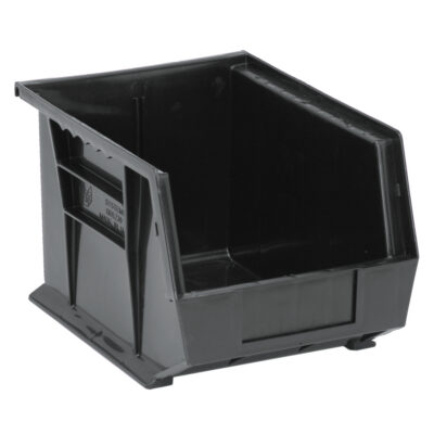 Bac conducteur empilable, 8-1/4" la, 7" h x 10-3/4" p, Noir