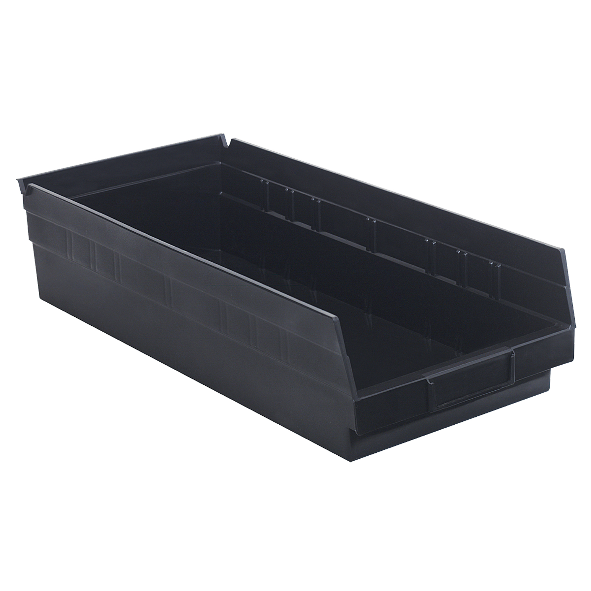 Bac conducteur pour étagère, 8-3/8" la, 4" h x 17-7/8" p, Noir