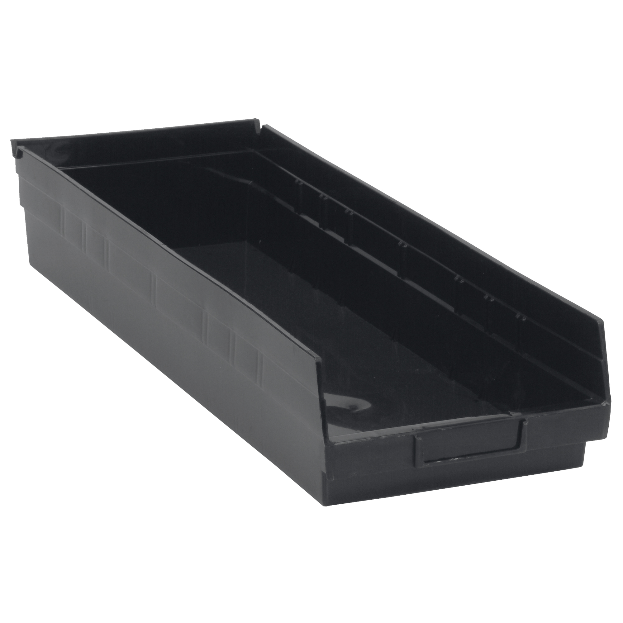 Bac conducteur pour étagère, 8-3/8" la, 4" h x 23-5/8" p, Noir