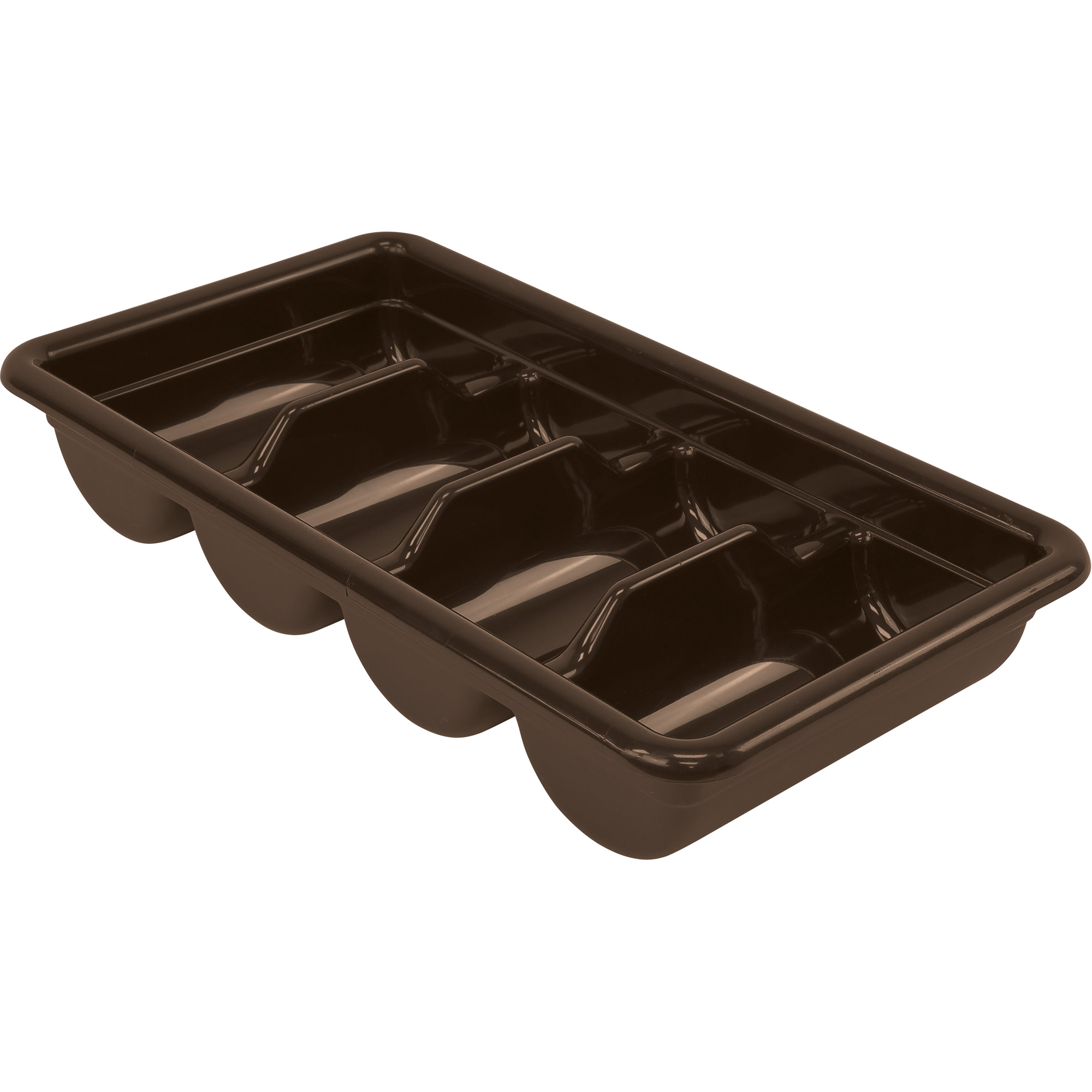 Bac d'entreposage tout usage, 3-3/4" ha x 11-3/8" p x 20-7/16" lo, Plastique, Brun