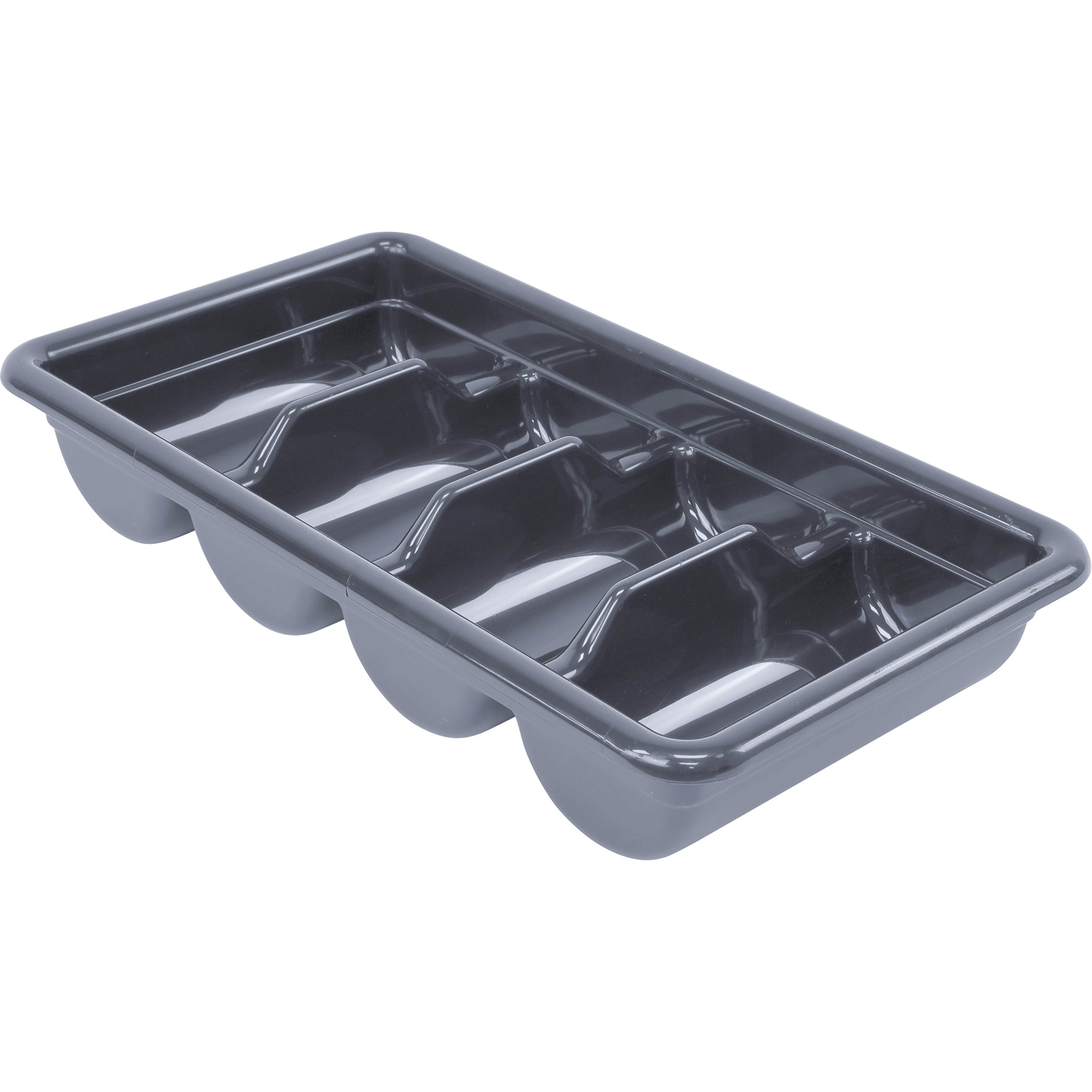 Bac d'entreposage tout usage, 3-3/4" ha x 11-3/8" p x 20-7/16" lo, Plastique, Gris
