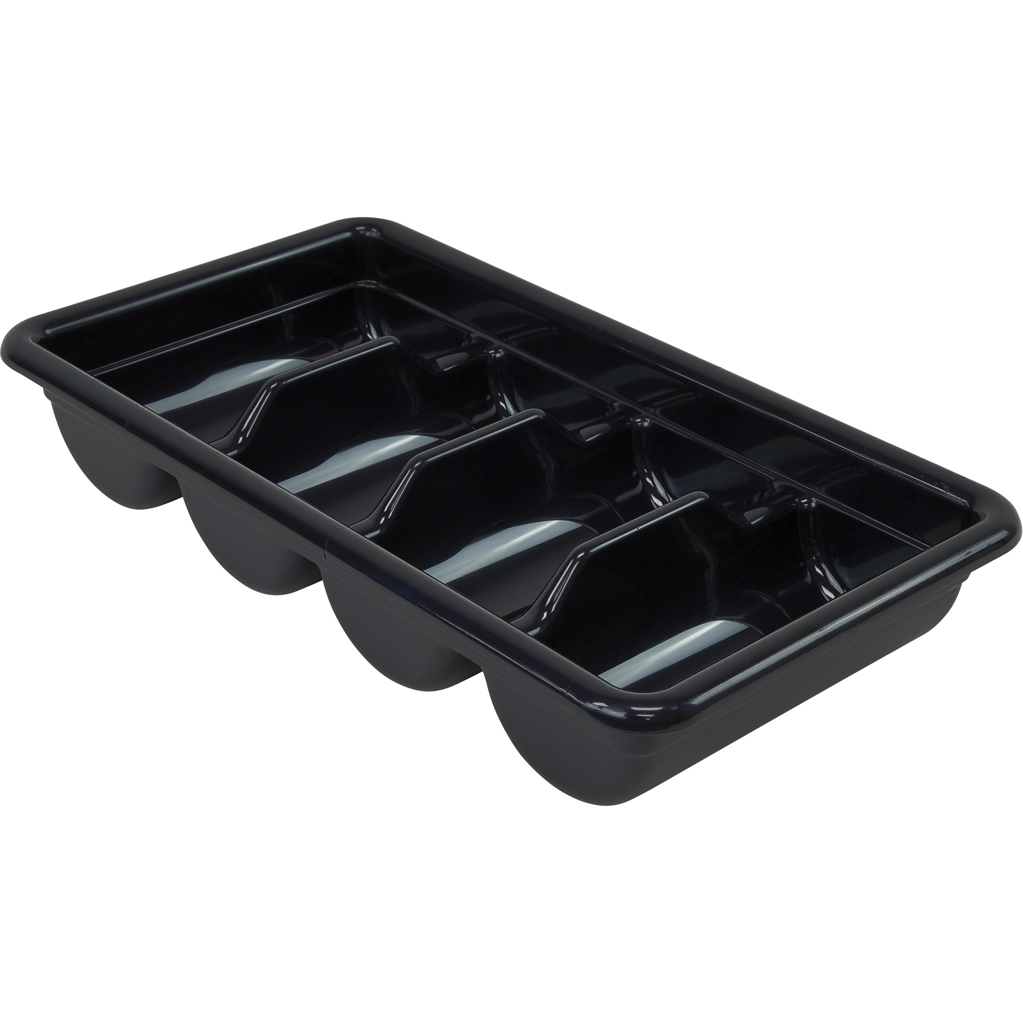 Bac d'entreposage tout usage, 3-3/4" ha x 11-3/8" p x 20-7/16" lo, Plastique, Noir