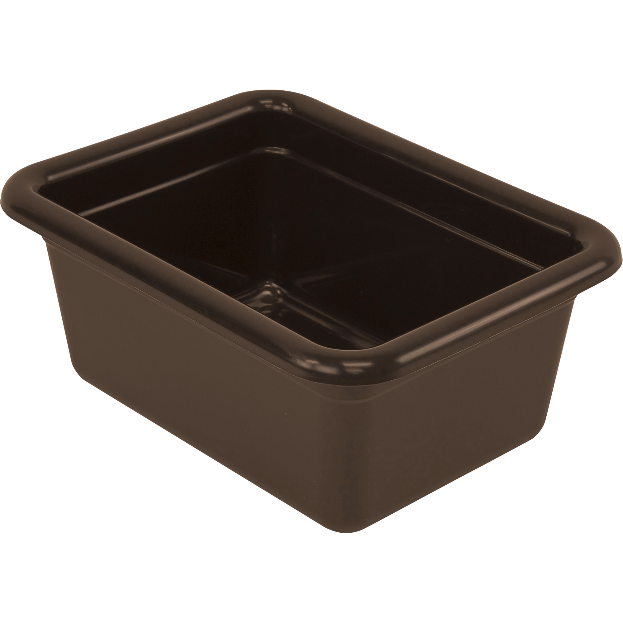 Bac d'entreposage tout usage, 5-1/8" ha x 9-1/16" p x 12-1/16" lo, Plastique, Brun