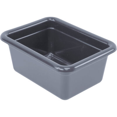 Bac d'entreposage tout usage, 5-1/8" ha x 9-1/16" p x 12-1/16" lo, Plastique, Gris