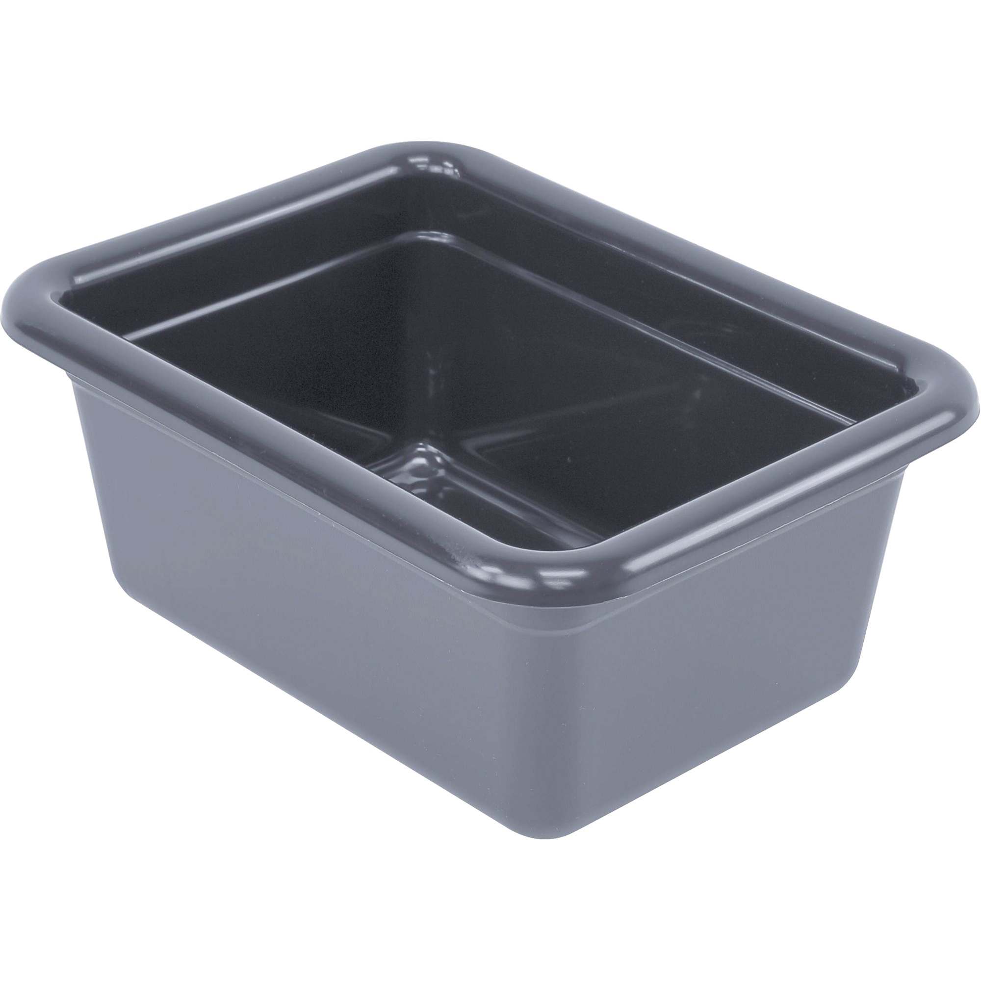 Bac d'entreposage tout usage, 5-1/8" ha x 9-1/16" p x 12-1/16" lo, Plastique, Gris
