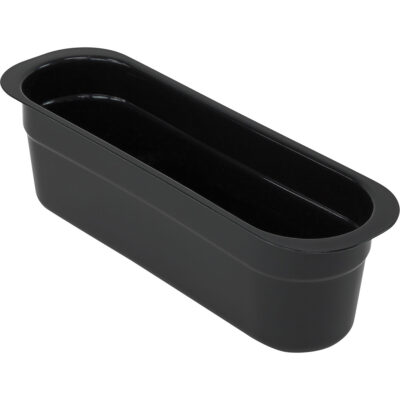Bac d'entreposage tout usage pour ustensils, 4-1/8" ha x 4-7/16" p x 14-3/16" lo, Plastique, Noir