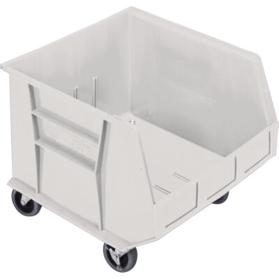 Bac mobile, 14" ha x 16-1/2" la x 18" p, Capacité de 75 lb, Ivoire