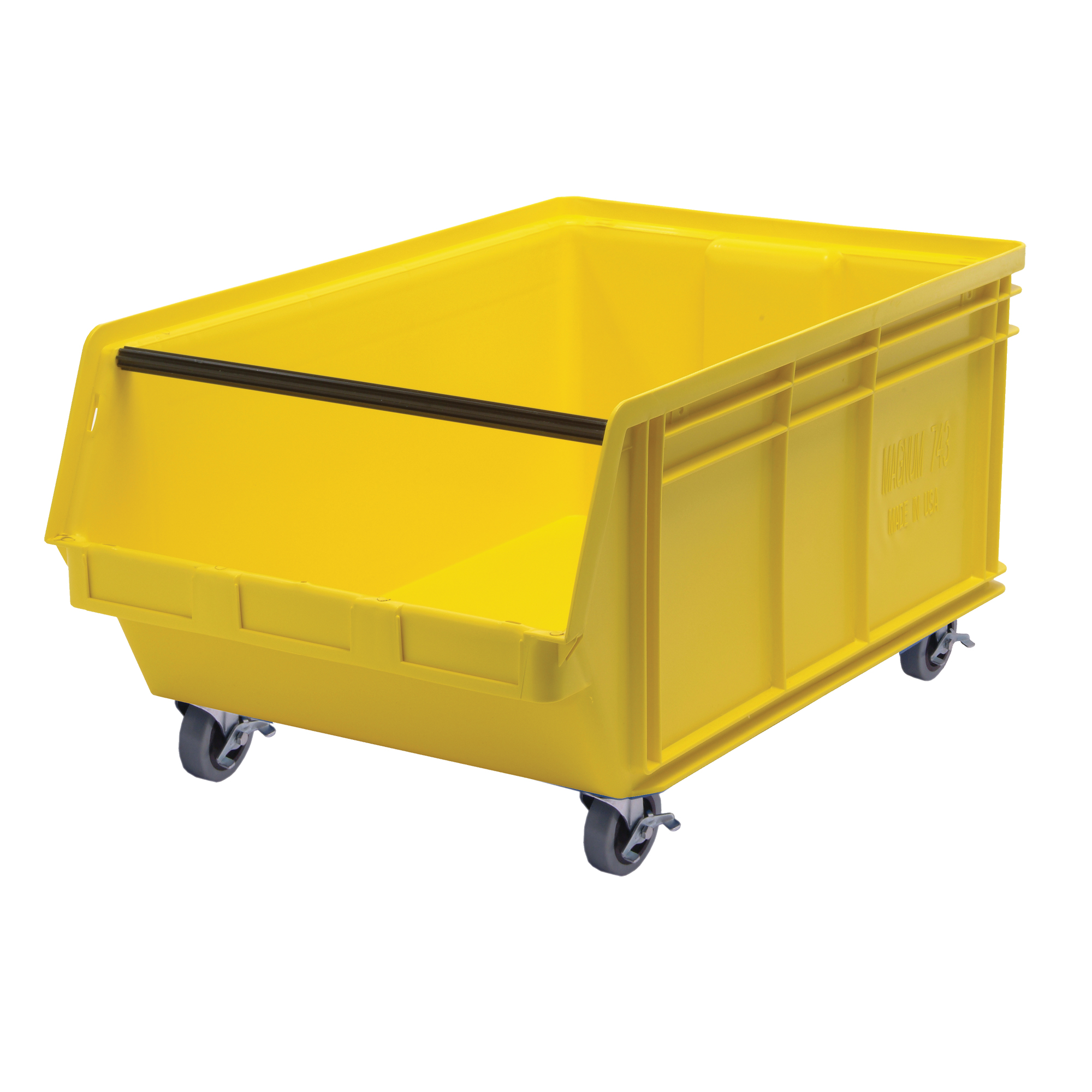Bac mobile MAGNUM, 14-7/8" ha x 18-3/8" la x 29" p, Capacité de 150 lb, Jaune