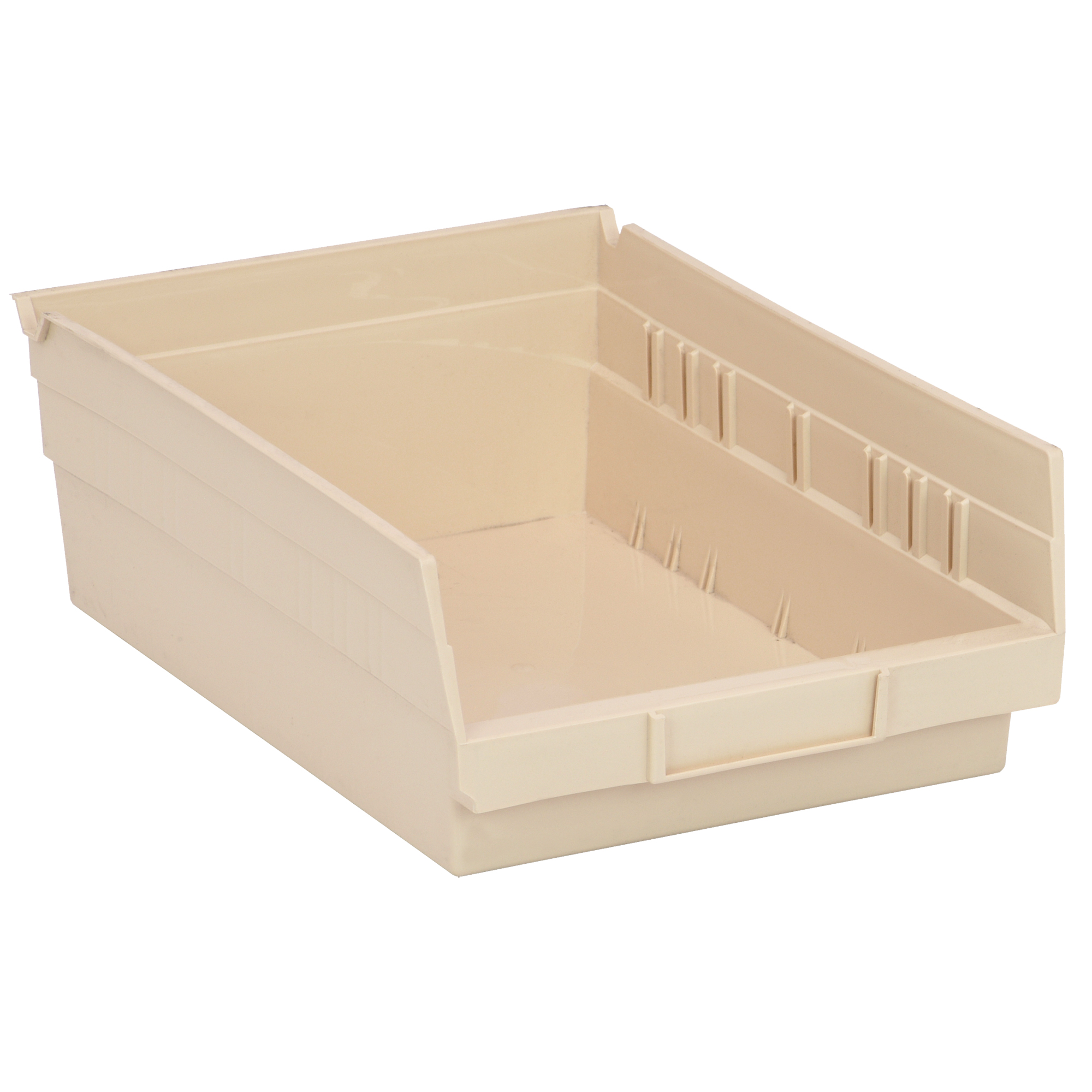 Bac pour étagère économique, 8-3/8" la, 4" h x 11-5/8" p, Ivoire