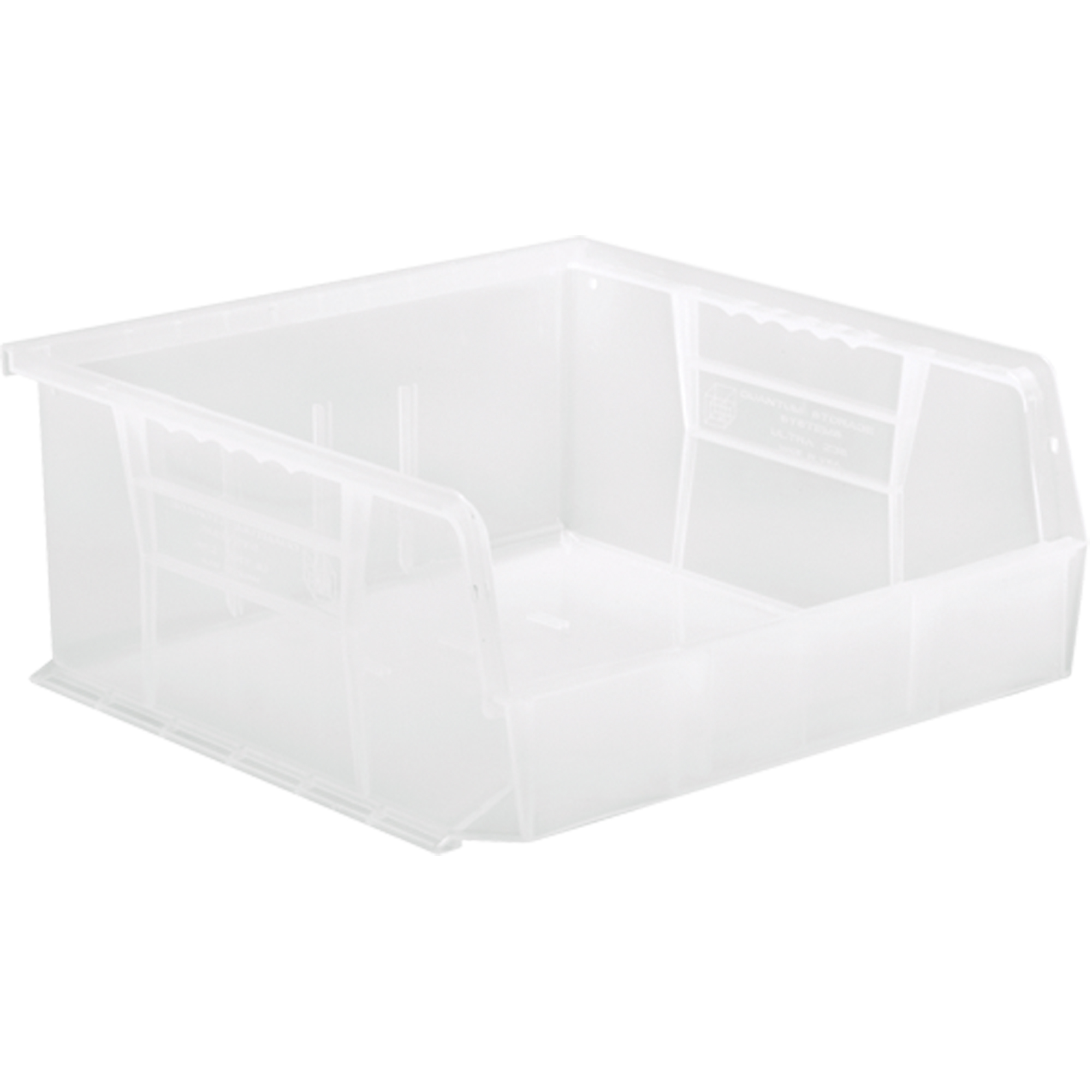 Bac transparent ultra empilable & suspendable, 11" la, 5" h x 10-7/8" p, Transparent