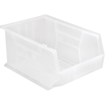Bac transparent ultra empilable & suspendable, 11" la, 8" h x 16" p, Transparent