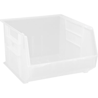 Bac transparent ultra empilable & suspendable, 16-1/2" la, 11" h x 18" p, Transparent