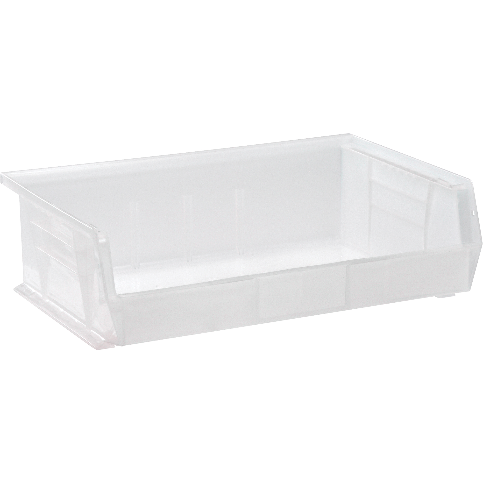 Bac transparent ultra empilable & suspendable, 16-1/2" la, 5" h x 10-7/8" p, Transparent
