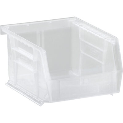 Bac transparent ultra empilable & suspendable, 4-1/8" la, 3" h x 5-3/8" p, Transparent