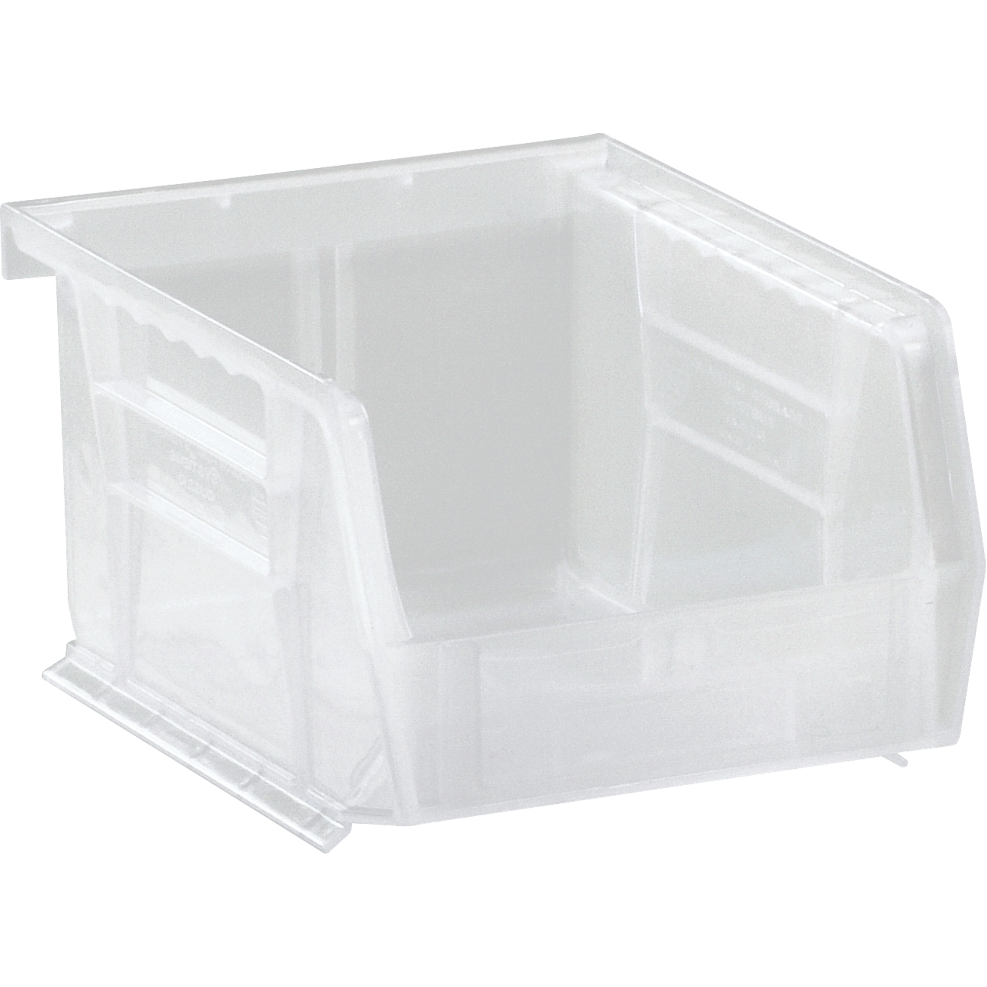Bac transparent ultra empilable & suspendable, 4-1/8" la, 3" h x 5-3/8" p, Transparent