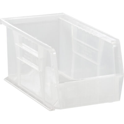 Bac transparent ultra empilable & suspendable, 4-1/8" la, 4" h x 10-7/8" p, Transparent