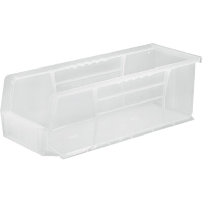 Bac transparent ultra empilable & suspendable, 5-1/2" la, 5" h x 14-3/4" p, Transparent