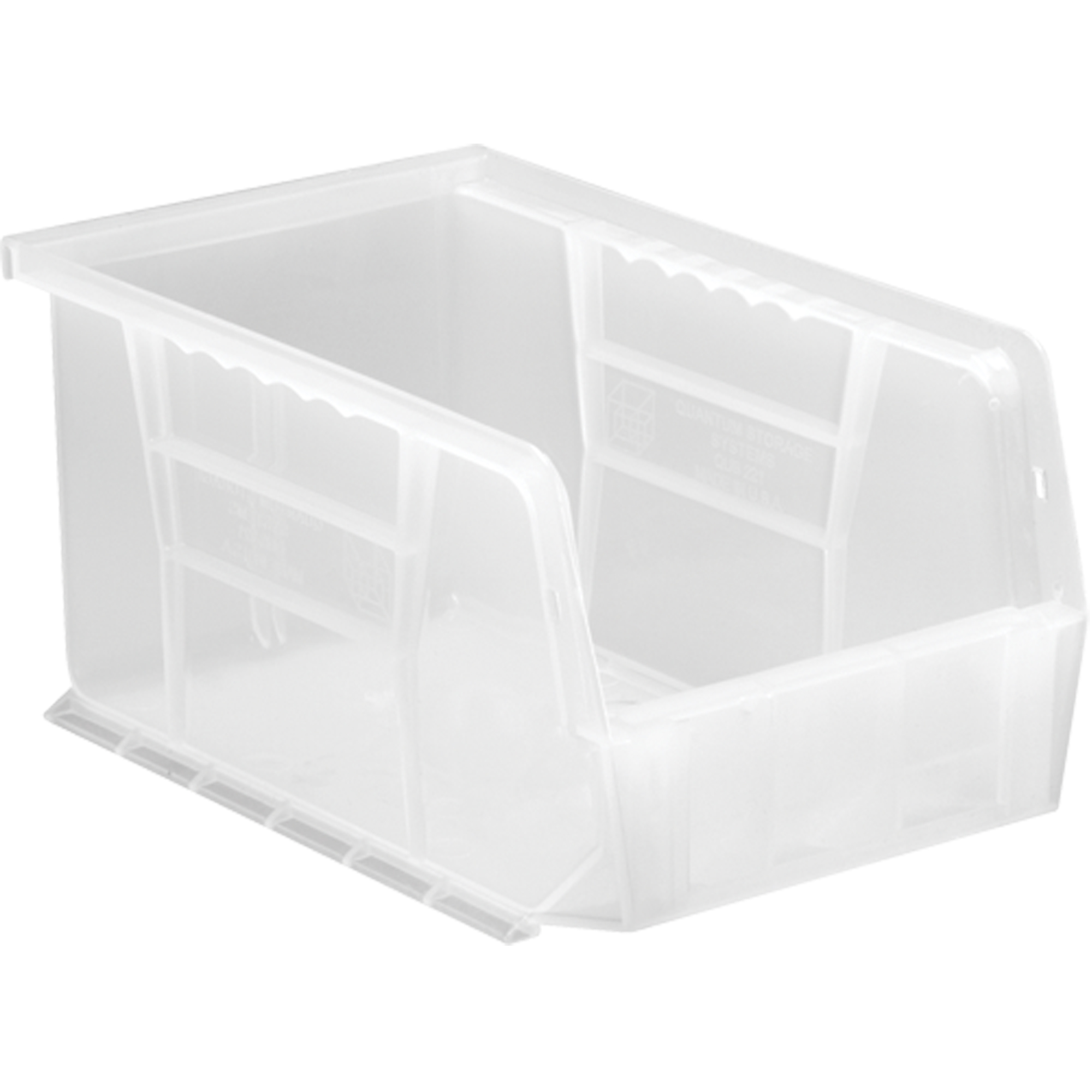 Bac transparent ultra empilable & suspendable, 6" la, 5" h x 9-1/4" p, Transparent