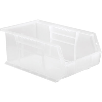 Bac transparent ultra empilable & suspendable, 8-1/4" la, 6" h x 13-5/8" p, Transparent