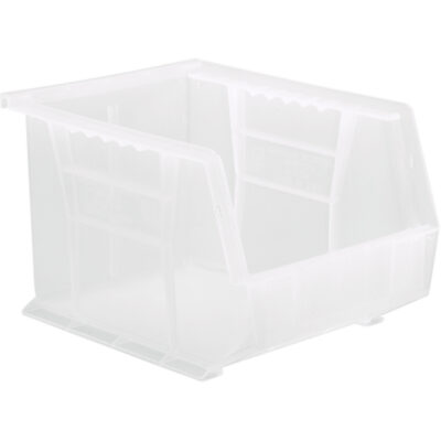 Bac transparent ultra empilable & suspendable, 8-1/4" la, 7" h x 10-3/4" p, Transparent