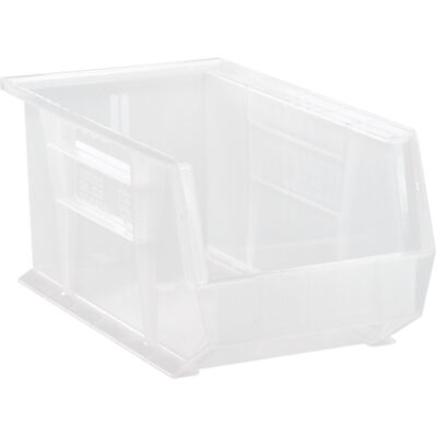 Bac transparent ultra empilable & suspendable, 8-1/4" la, 7" h x 14-3/4" p, Transparent