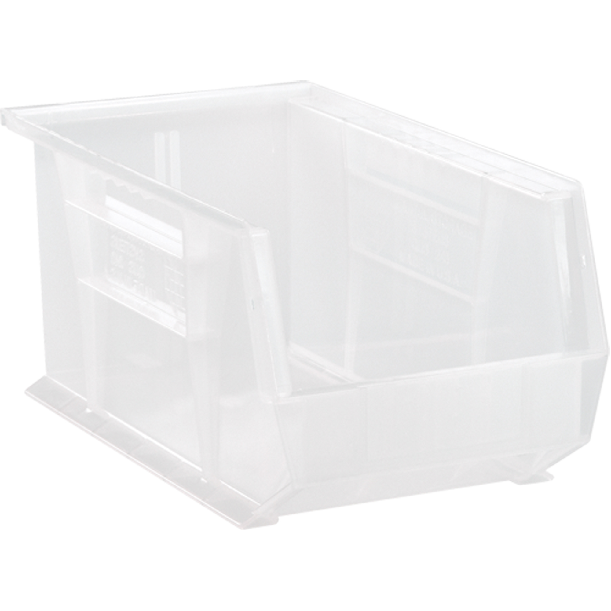 Bac transparent ultra empilable & suspendable, 8-1/4" la, 7" h x 14-3/4" p, Transparent