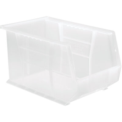 Bac transparent ultra empilable & suspendable, 8-1/4" la, 8" h x 13-5/8" p, Transparent