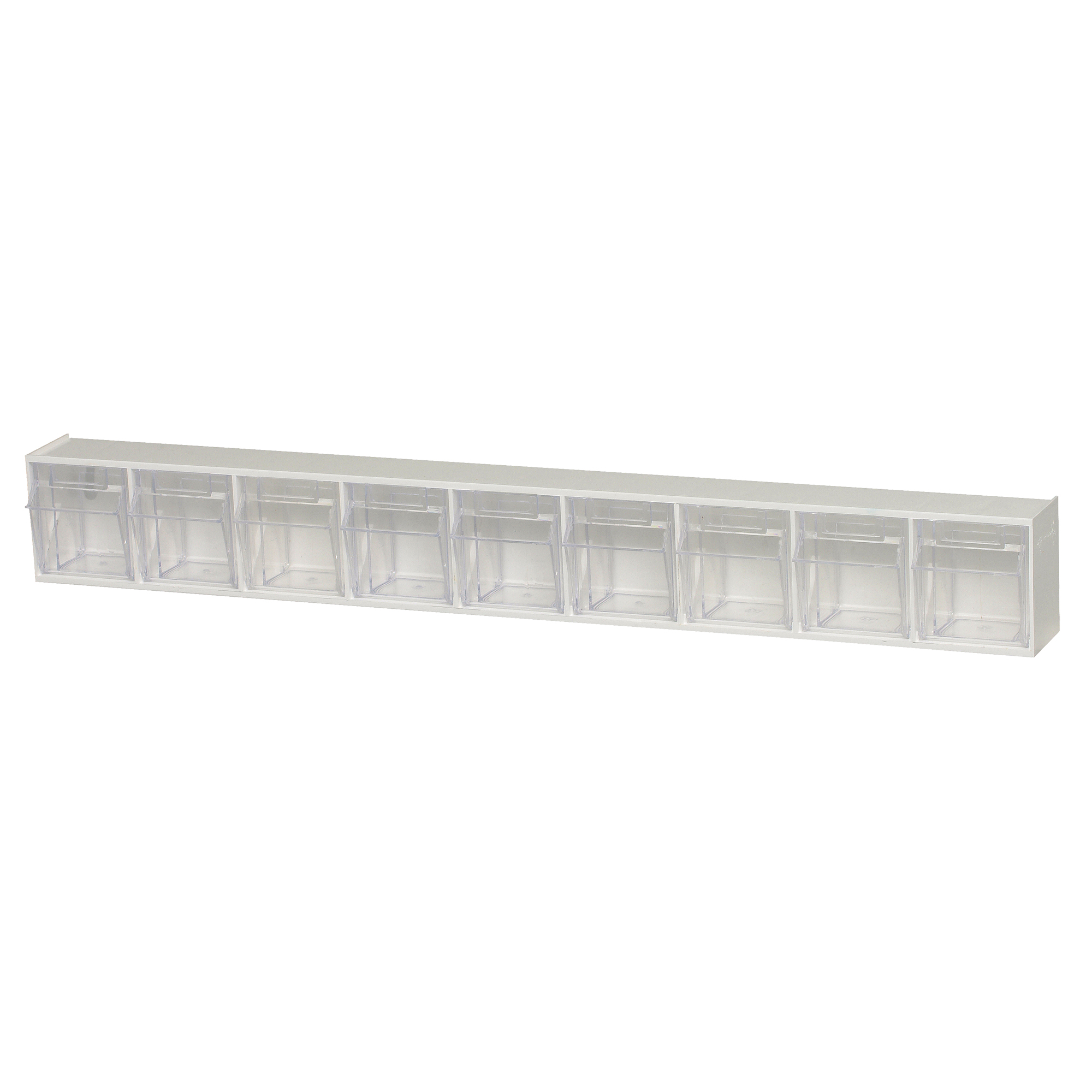 Bacs basculants clairs, 23-5/8" la x 2-1/2" p x 3-1/8" h, 9 tiroirs