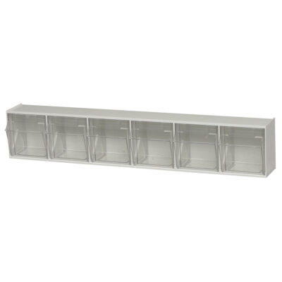 Bacs basculants clairs, 23-5/8" la x 3-5/8" p x 4-1/2" h, 6 tiroirs