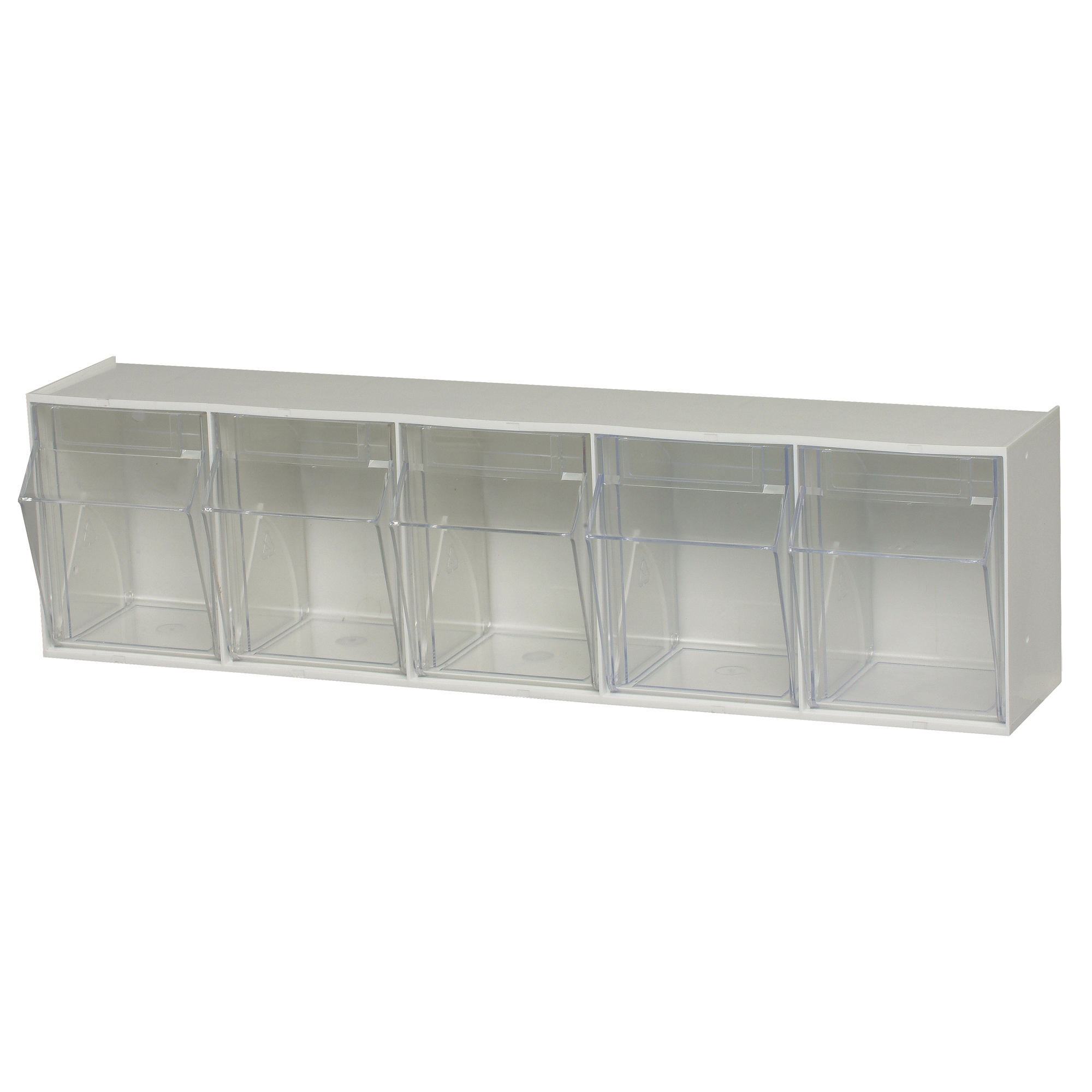 Bacs basculants clairs, 23-5/8" la x 5-1/4" p x 6-1/2" h, 5 tiroirs