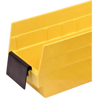 Bacs de rangement pour tablettes - Porte-étiquettes de forme allongée