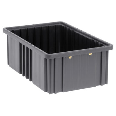 Bacs divisibles conducteurs, Polypropylène, 10-7/8" la x 16-1/2" p x 6" h, Noir