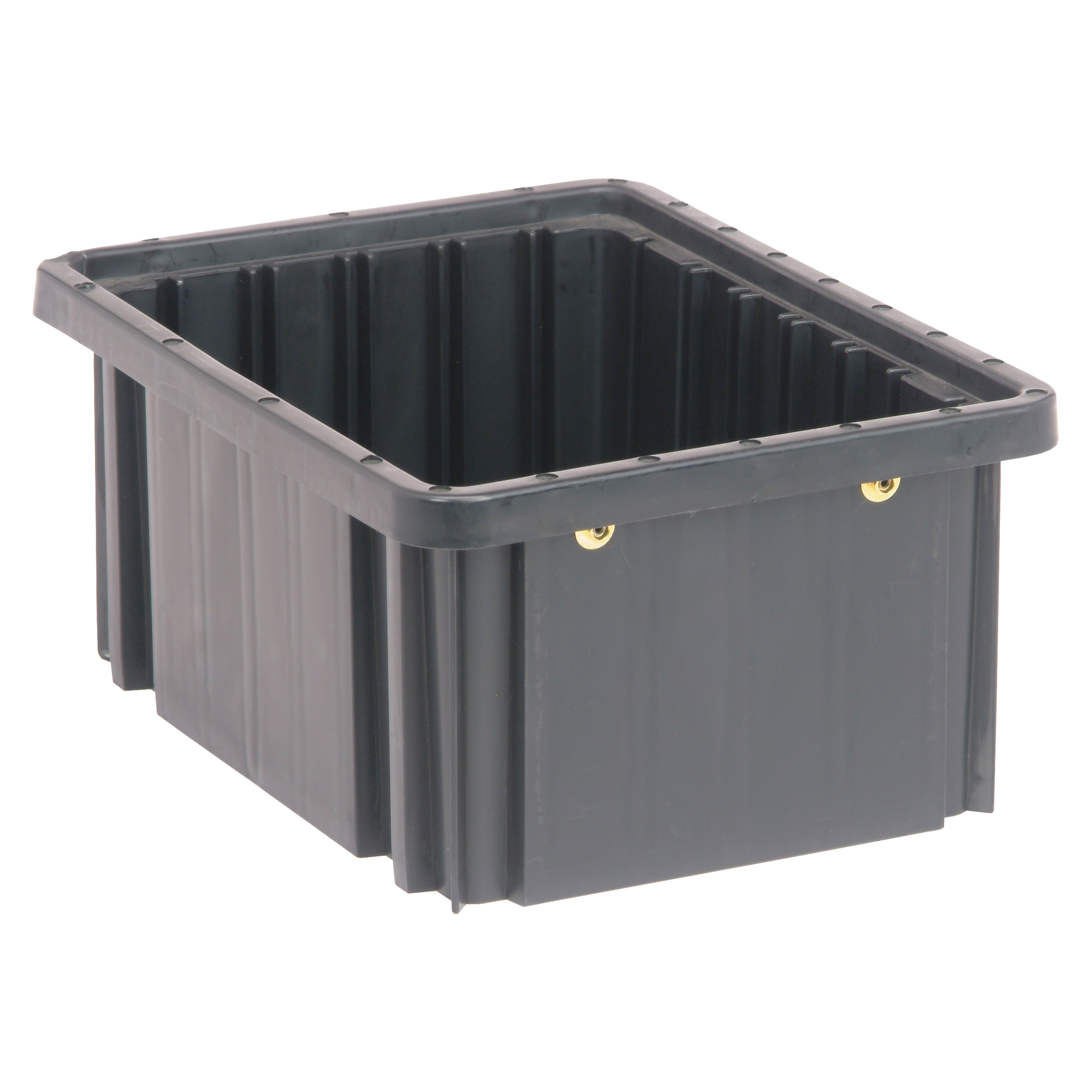 Bacs divisibles conducteurs, Polypropylène, 8-1/4" la x 10-7/8" p x 5" h, Noir
