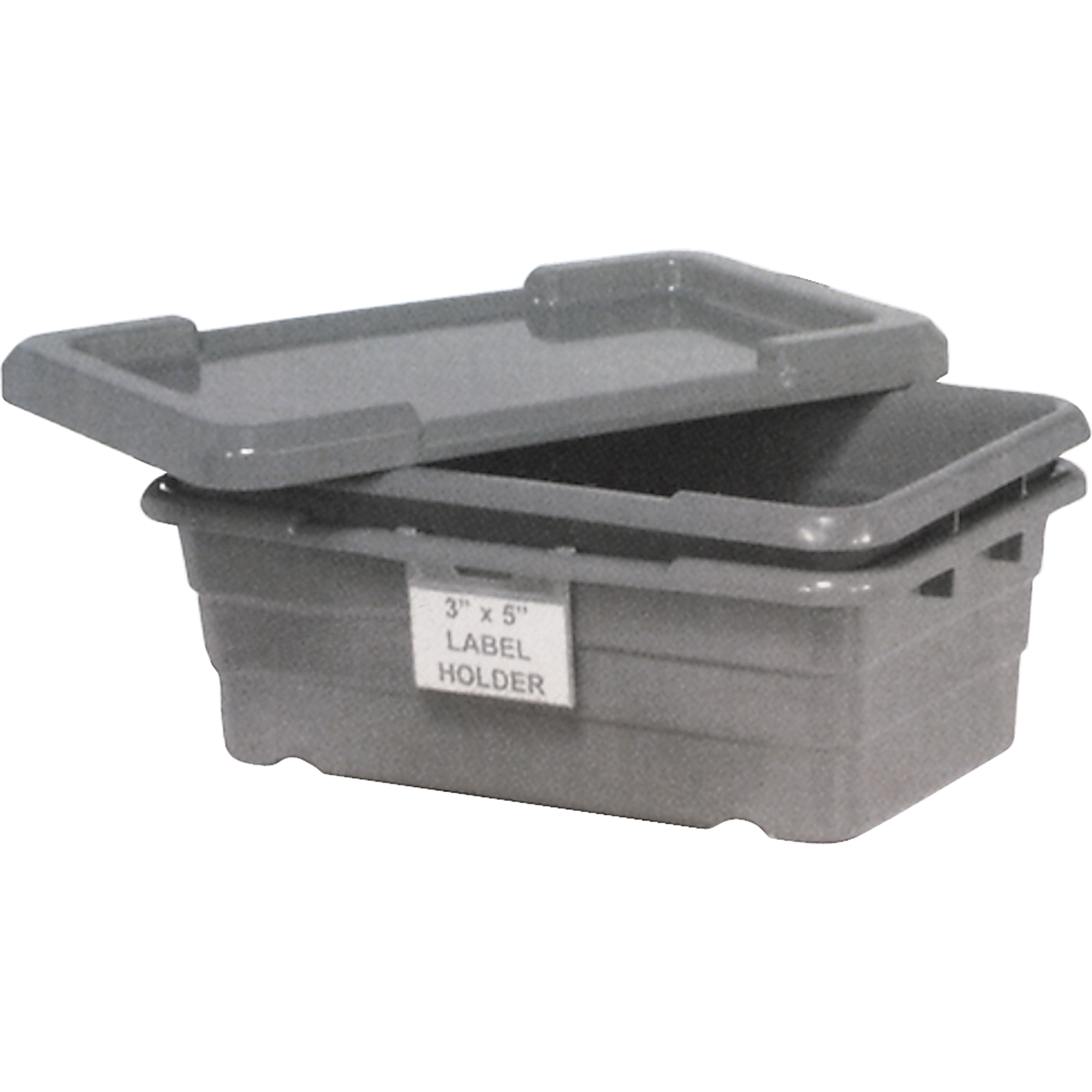 Bacs empilables en croisé, 16" la x p x 8,5" h, Gris