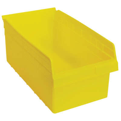 Bacs pour étagère Store-Max, 11-1/8" la x 8" H x 17-7/8" p, Jaune, Capacité 56 lb