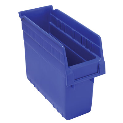 Bacs pour étagère Store-Max, 4-3/8" la x 8" H x 11-5/8" p, Bleu, Capacité 44 lb