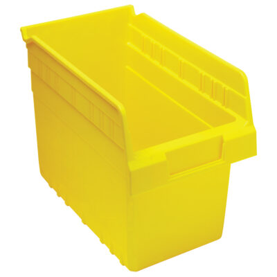 Bacs pour étagère Store-Max, 6-5/8" la x 8" H x 11-5/8" p, Jaune, Capacité 44 lb