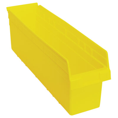 Bacs pour étagère Store-Max, 6-5/8" la x 8" H x 23-5/8" p, Jaune, Capacité 68 lb