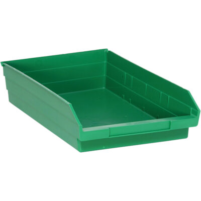 Bacs pour tablette, 11-1/8" la x 4" H x 17-7/8" p, Vert, Capacité 40 lb