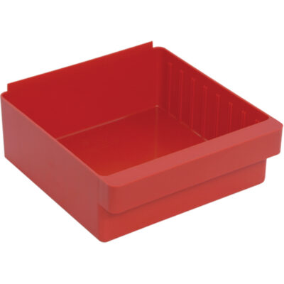 Bacs-tiroirs Euro, 11-1/8" la x 5" H x 11-5/8" p, Rouge, Capacité 50 lb